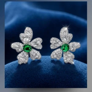Emerald Bloom Earrings
